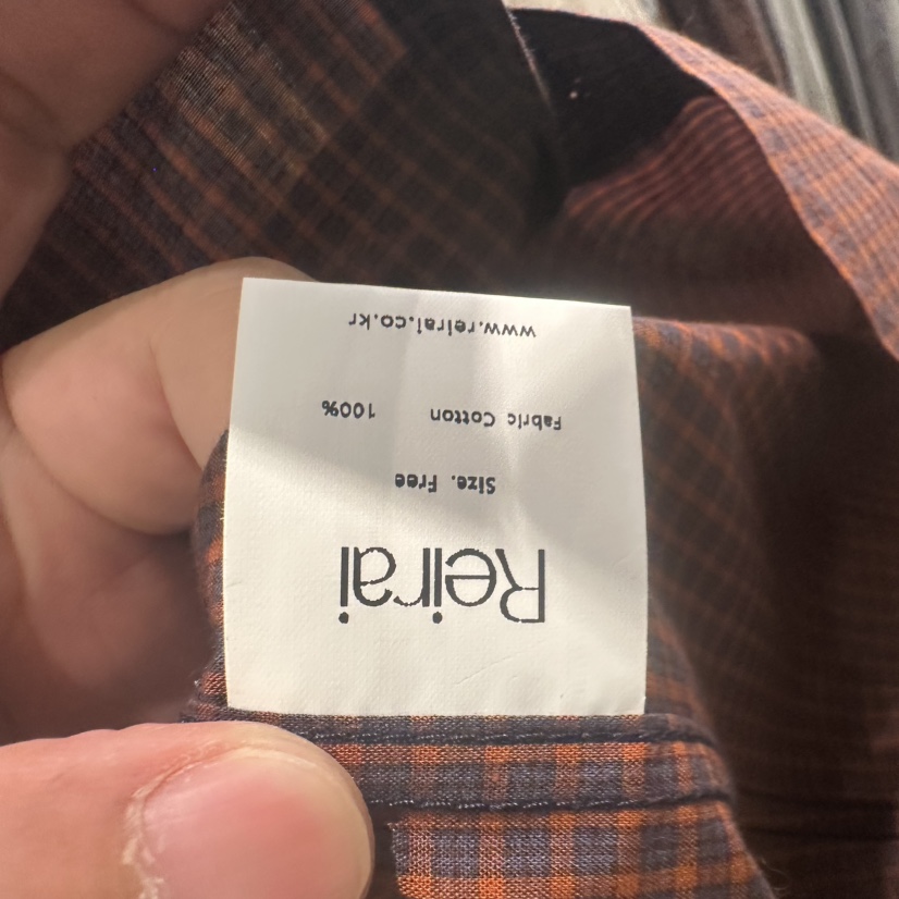 REIRAI韓國直郵女士新品真品休閑時尚推薦襯衫蕾絲衫格紋Reirai襯衫/蕾絲衫