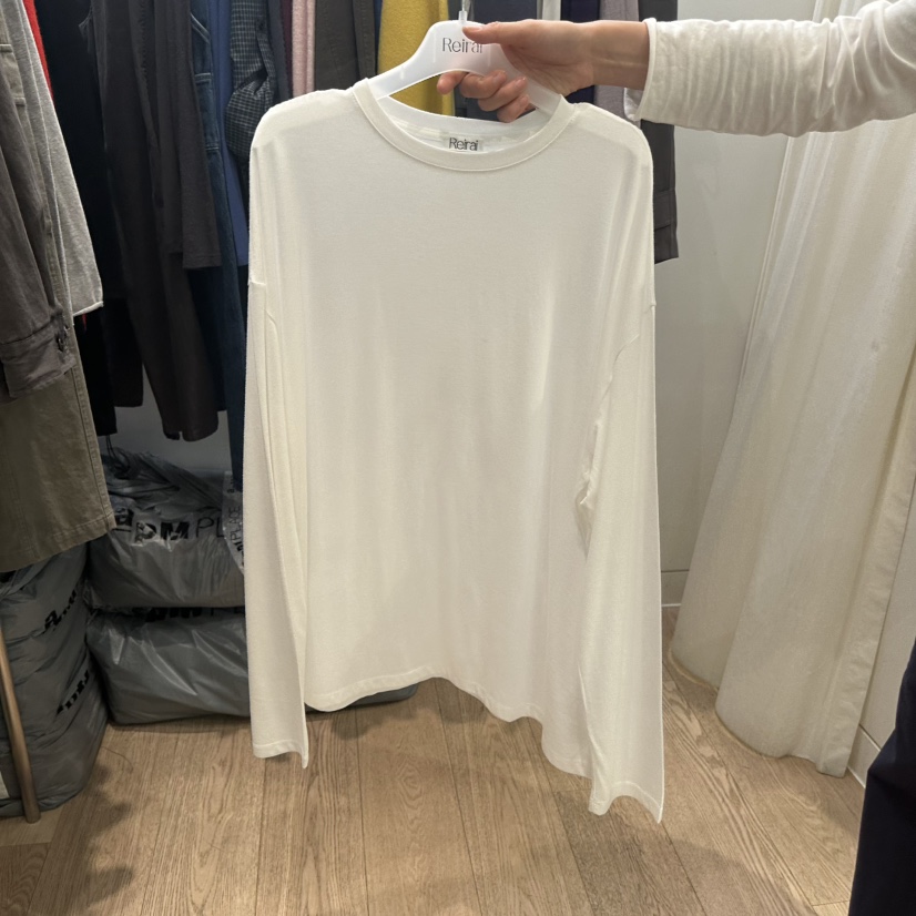 REIRAI韓國代購女士新款熱賣推薦人氣時尚休閑長袖T恤寬松Reirai長袖T恤圖色1