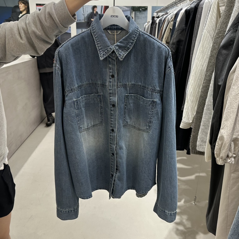 ANOU韓國代購女裝新品推薦真品休閑人氣熱賣時尚襯衫蕾絲衫ANOU襯衫/蕾絲衫圖色1