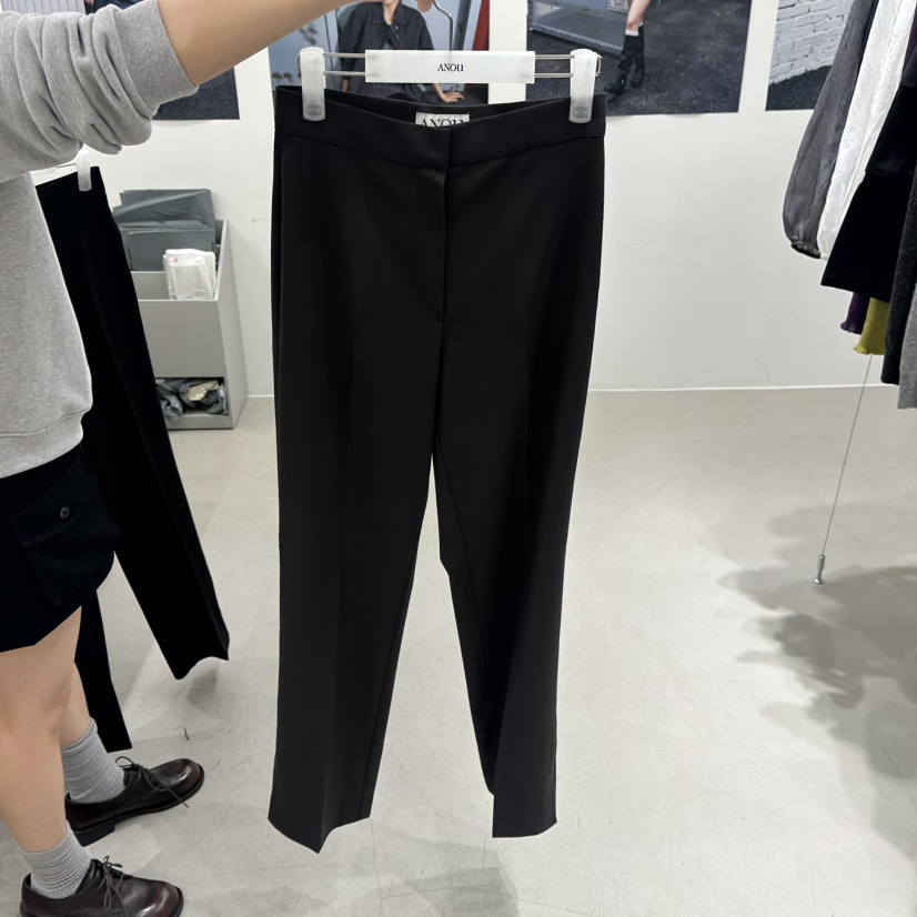 ANOU東大門實拍女裝新款人氣真品休閑推薦熱賣時尚休閑褲ANOU休閑褲圖色1墨色