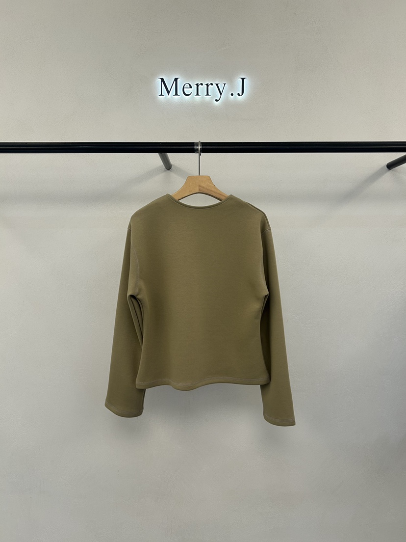 MERRY-J東大門直郵女士新款時尚熱賣人氣休閑長袖T恤V領MERRY-J長袖T恤