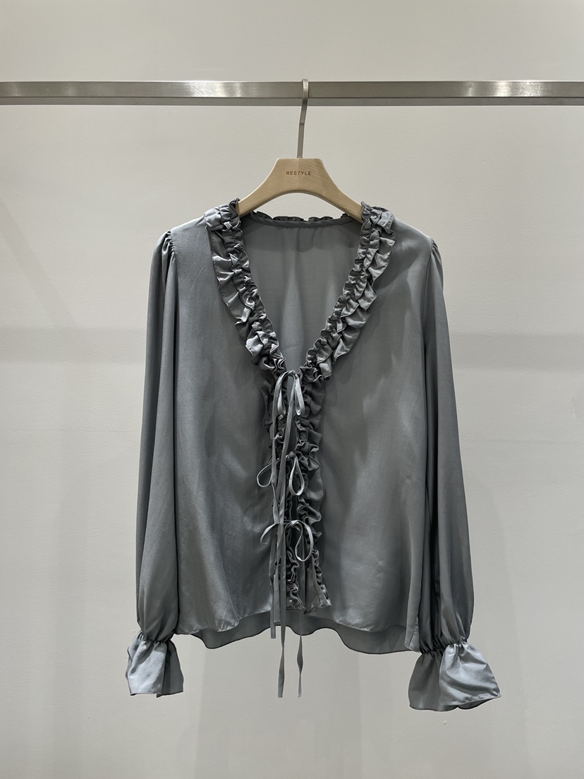 RE STYLE-Q東大門直郵女裝新品人氣真品推薦襯衫蕾絲衫RE STYLE襯衫/蕾絲衫圖色2