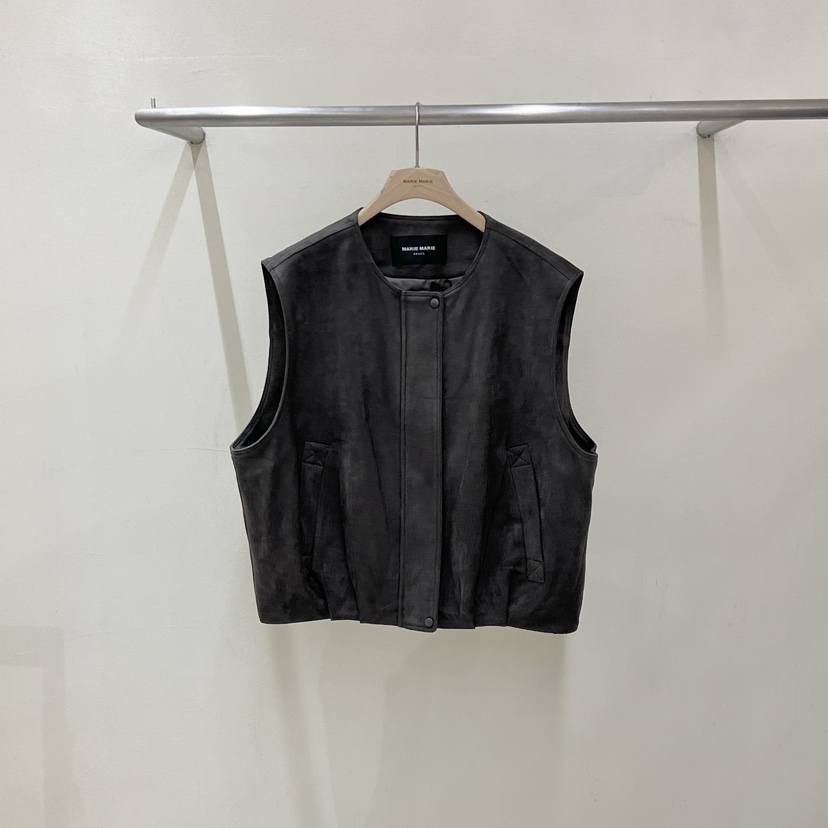 MARIE MARIE韓國代購女士新品推薦真品人氣時尚休閑馬甲MARIE MARIE馬甲圖色2