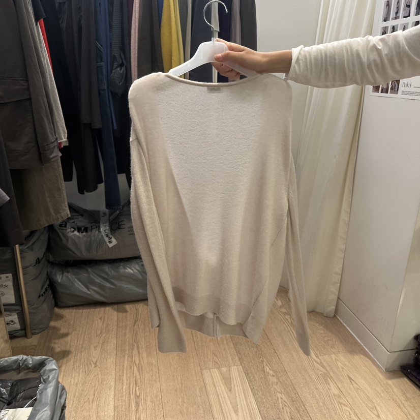 REIRAI東大門代購女裝新品真品休閑針織衫V領羊絨深V開衫Reirai針織衫