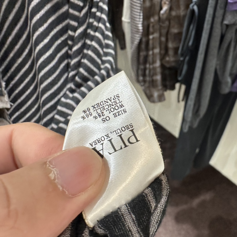 PITA/THEVERLIN東大門實拍女裝新品人氣熱賣長袖T恤條紋PITA/THEVERLIN長袖T恤