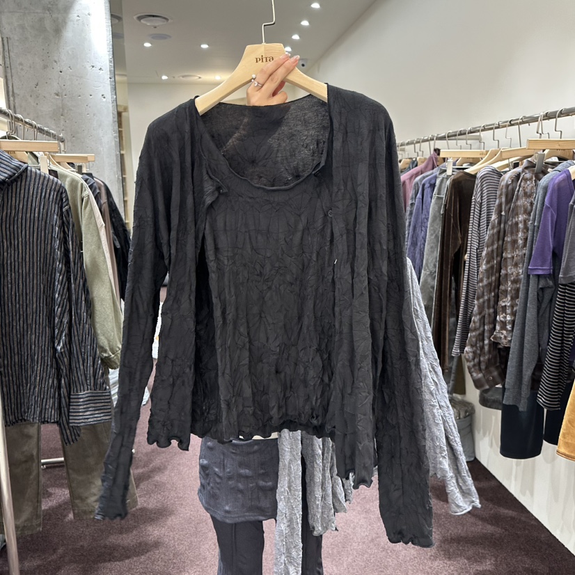 PITA/THEVERLIN東大門代購女裝新品休閑套裝褶裥無袖兩件套開衫PITA/THEVERLIN套裝圖色2