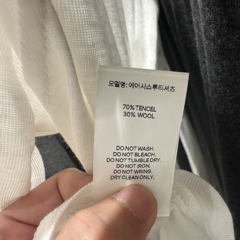 ANOU韓國直郵女裝新品休閑熱賣推薦時尚真品人氣長袖T恤透明ANOU長袖T恤