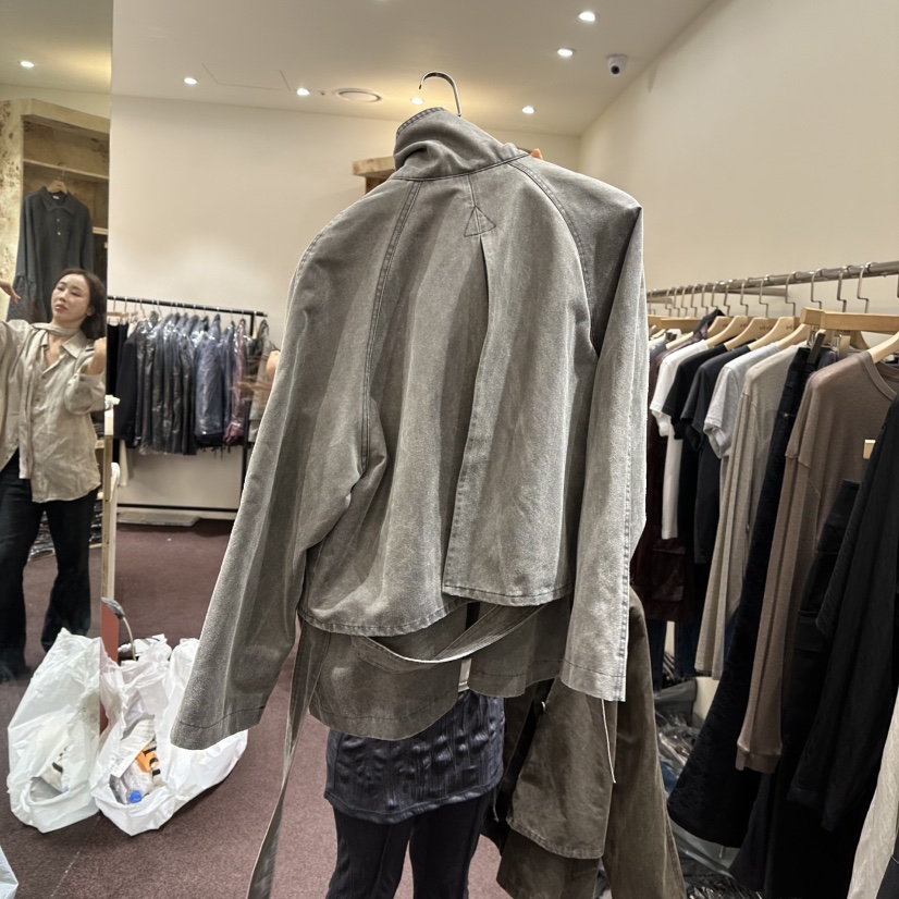 PITA/THEVERLIN韓國代購女裝新品人氣熱賣夾克水洗皮革短款PITA/THEVERLIN夾克