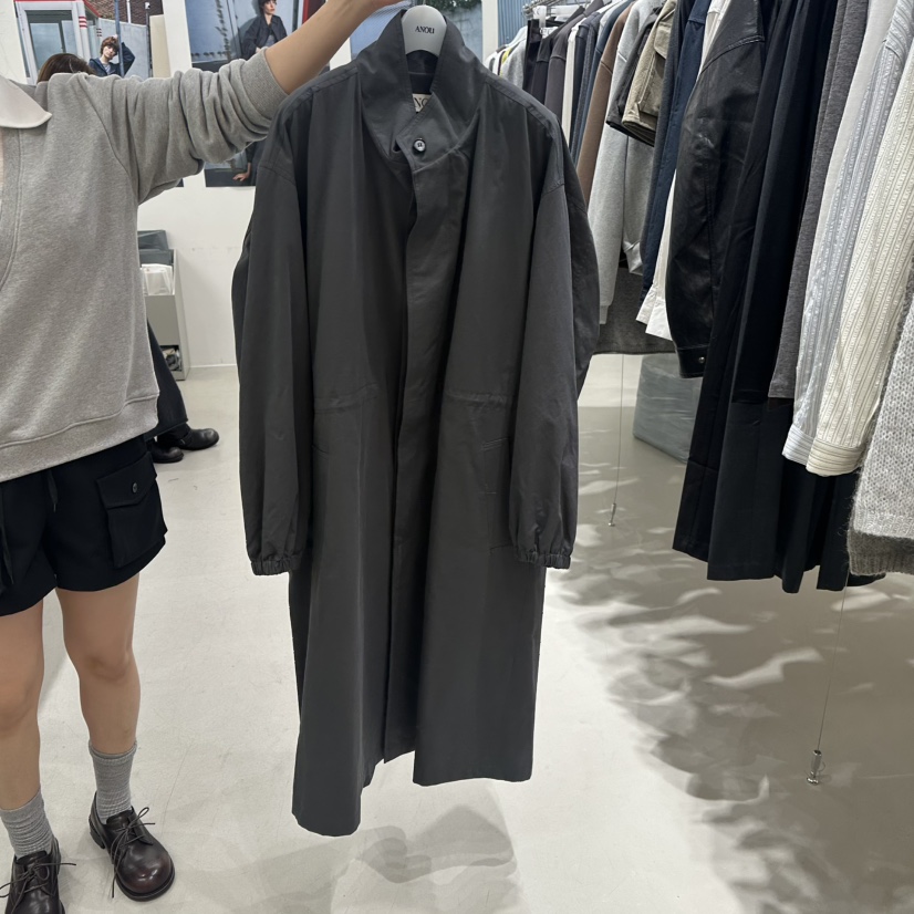 ANOU韓國直郵女裝新款時尚熱賣真品休閑人氣推薦長款風衣ANOU長款風衣圖色2