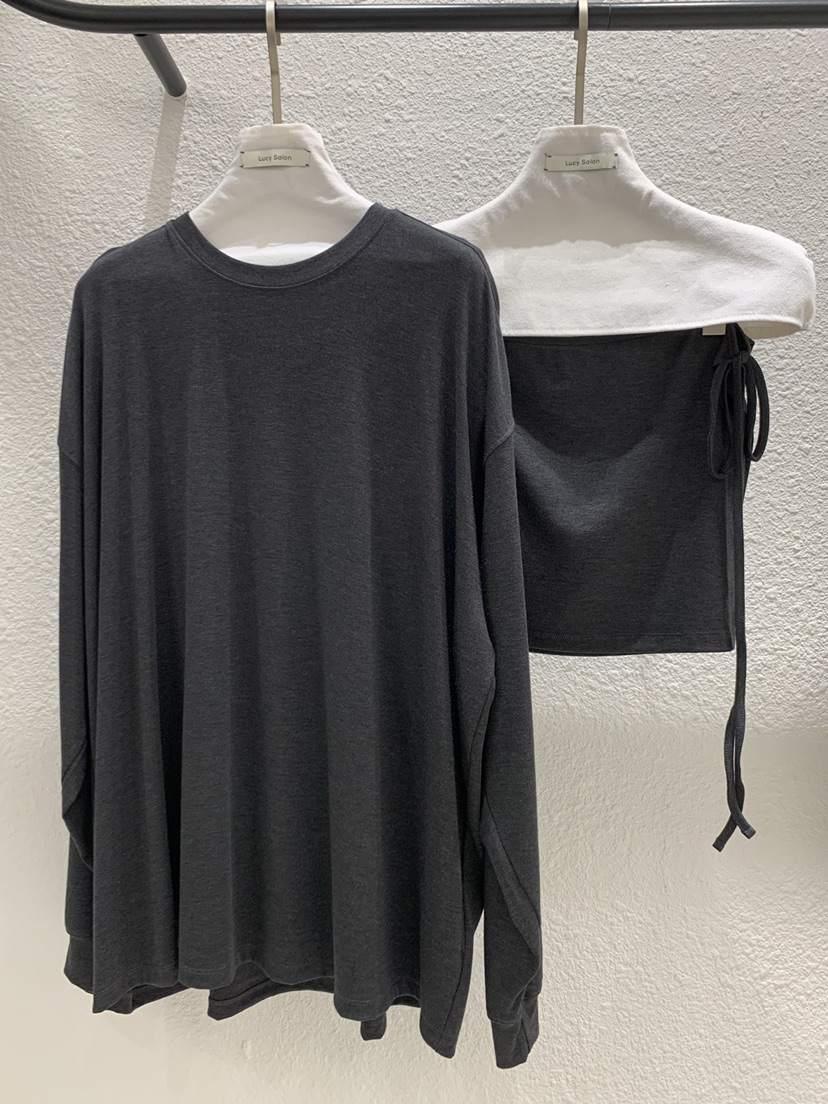 LUCY SALON東大門直郵女士新品真品熱賣休閑人氣時尚套裝LUCY SALON套裝圖色2墨色
