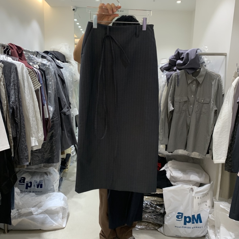 THE REST東大門代購女裝新品推薦人氣熱賣時尚休閑真品長裙THE REST/UNNOEUD長裙圖色2墨