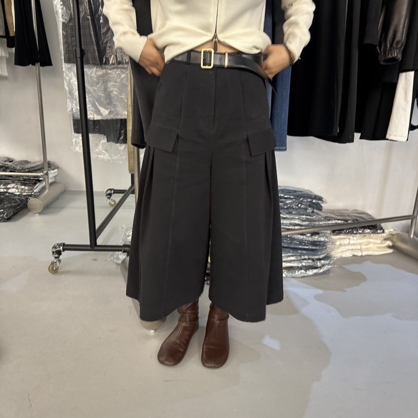 DOUBLE STANDARD/LE SMOKING/MAISONSTAFF韓國代購女裝新款真品休閑褲不含腰帶MAISONSTAFF休閑褲圖色2