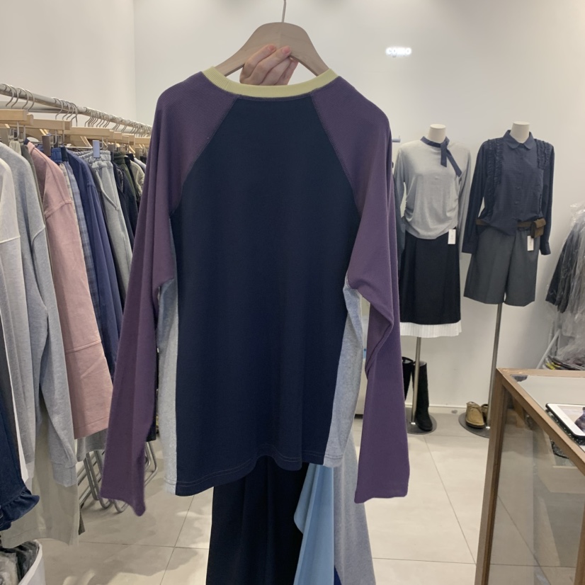 TAN&amp;COMO韓國直郵女士新品真品休閑時尚熱賣長袖T恤tan-COMO長袖T恤