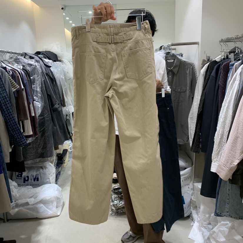 THE REST東大門實拍女士新品真品時尚休閑推薦牛仔褲羅紋THE REST/UNNOEUD牛仔褲