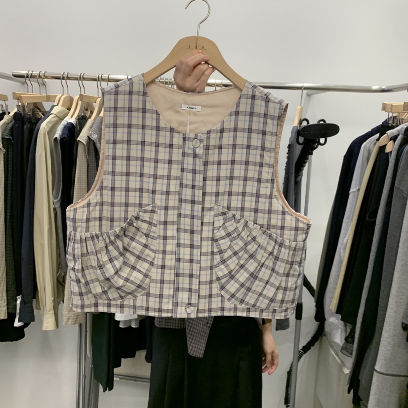 TAN&amp;COMO東大門代購女裝新品人氣推薦熱賣真品馬甲經典tan-COMO馬甲圖色1