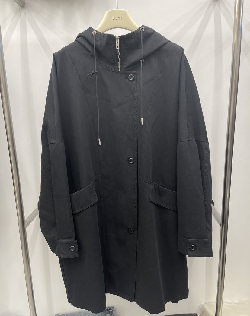 U_MI東大門代購女裝新款真品時尚熱賣推薦人氣休閑長款風衣U_MI長款風衣圖色2
