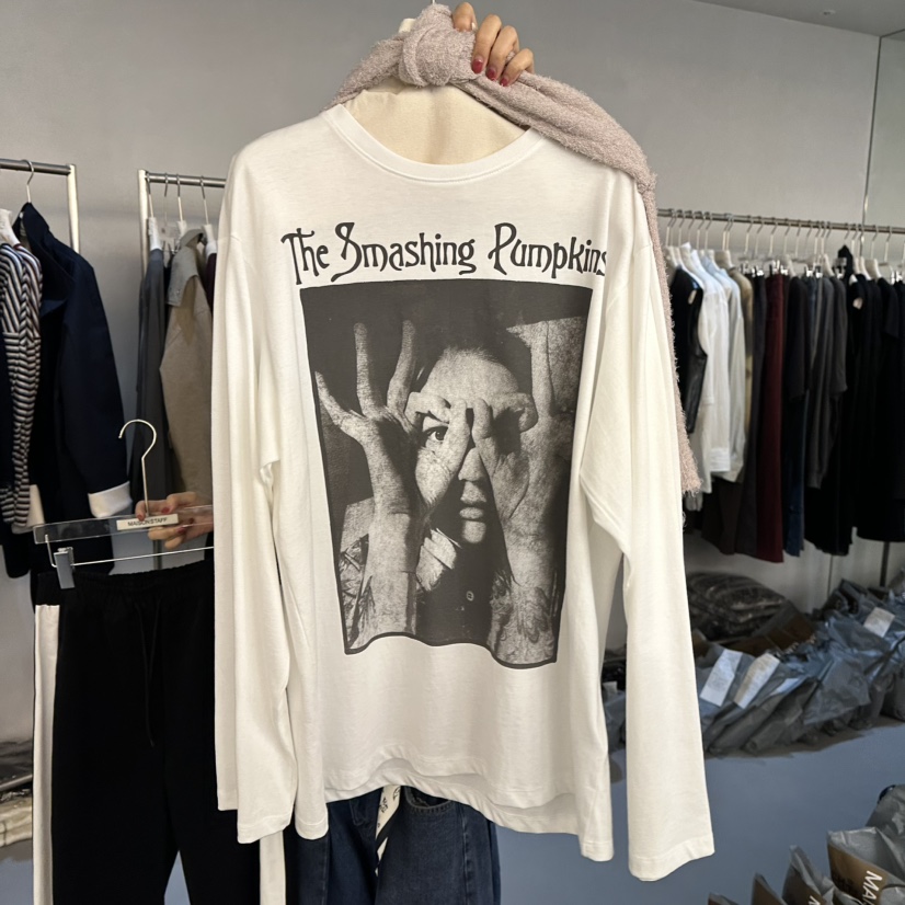 DOUBLE STANDARD/LE SMOKING/MAISONSTAFF東大門實拍女士新品時尚長袖T恤MAISONSTAFF長袖T恤圖色1