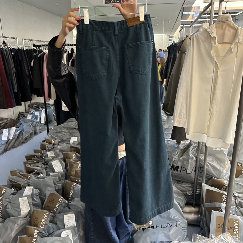 DOUBLE STANDARD/LE SMOKING/MAISONSTAFF東大門代購女裝新品休閑牛仔褲MAISONSTAFF牛仔褲