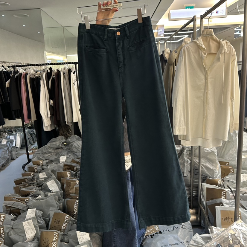 DOUBLE STANDARD/LE SMOKING/MAISONSTAFF東大門代購女裝新品休閑牛仔褲MAISONSTAFF牛仔褲圖色1