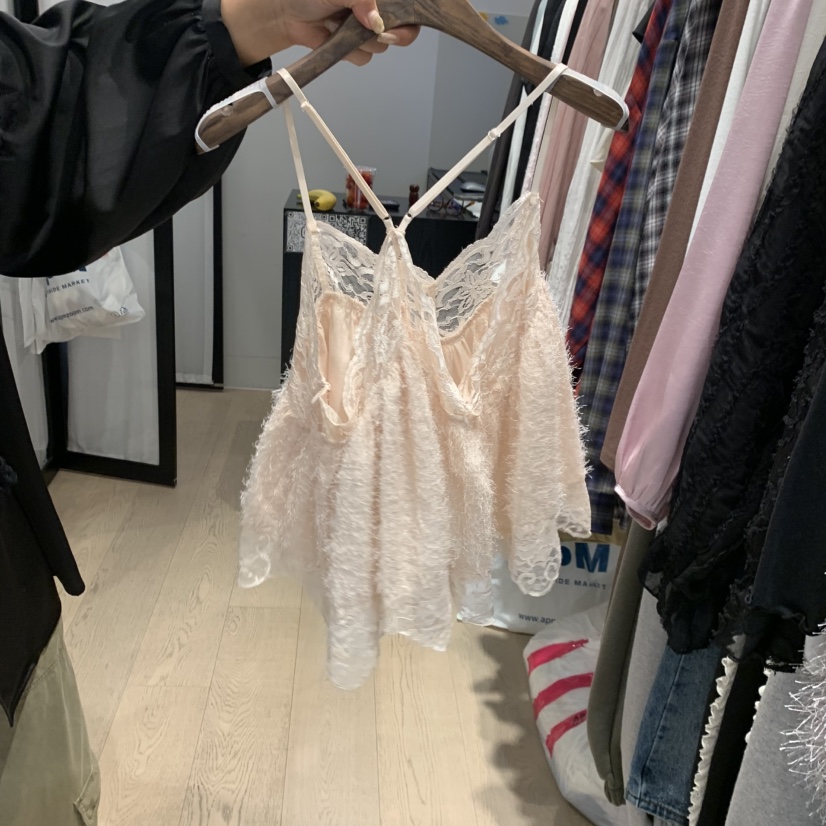 LOVE PULL東大門實拍女士新品人氣推薦休閑真品吊帶背心LOVE PULL吊帶/背心