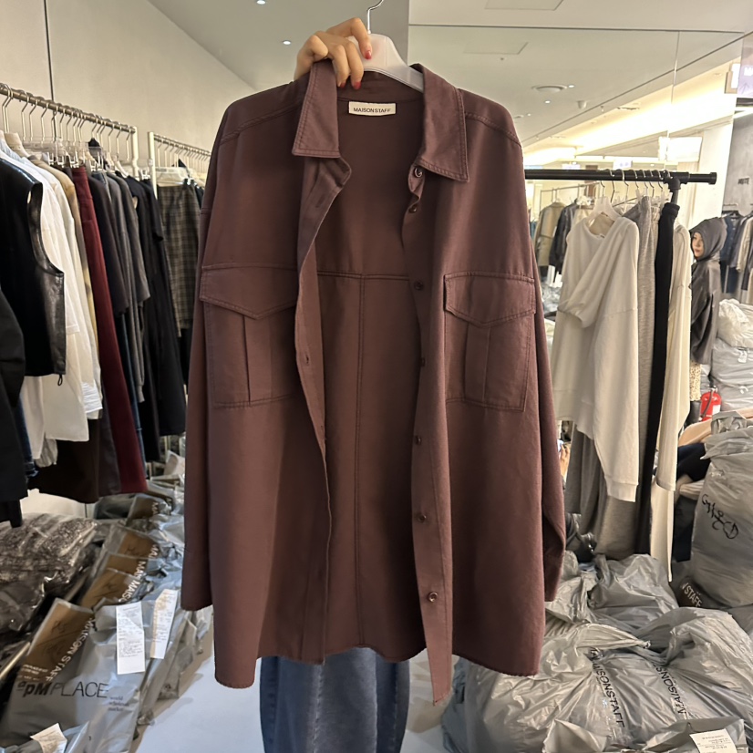 DOUBLE STANDARD/LE SMOKING/MAISONSTAFF東大門直郵女士新款熱賣襯衫蕾絲衫MAISONSTAFF襯衫/蕾絲衫圖色1