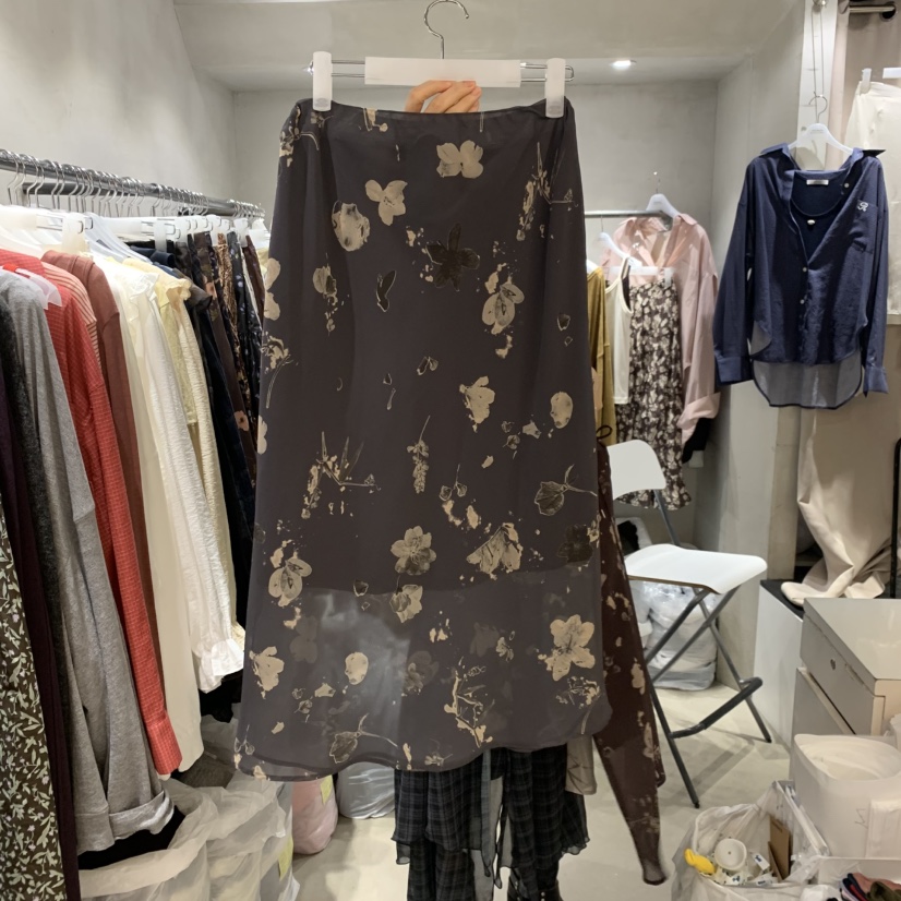 LOGROAD韓國代購女裝新品人氣推薦真品時尚熱賣半身裙中短裙LOG ROAD半身裙/中短裙