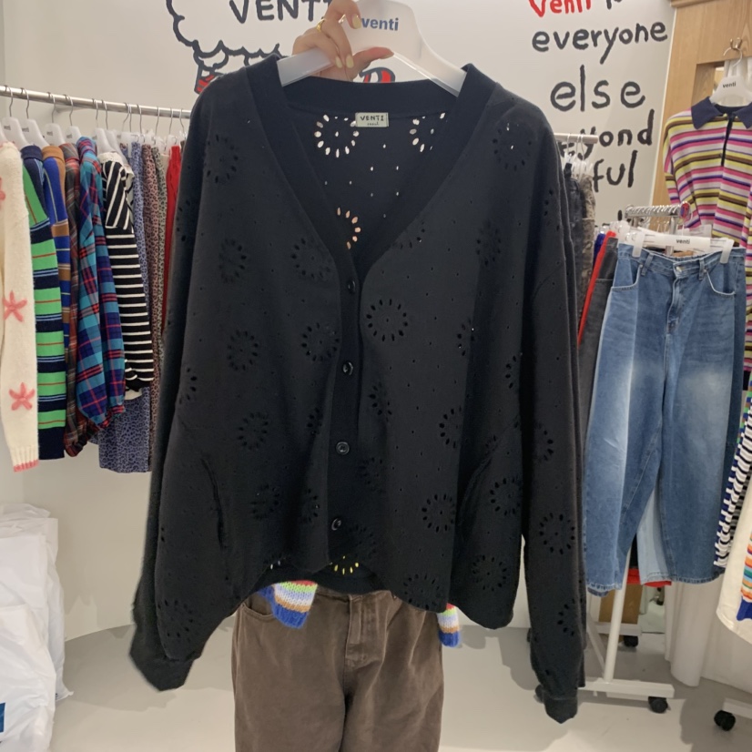 VENTI東大門實拍女裝新款真品推薦襯衫蕾絲衫蕾絲開衫鏤空VENTI襯衫/蕾絲衫圖色2
