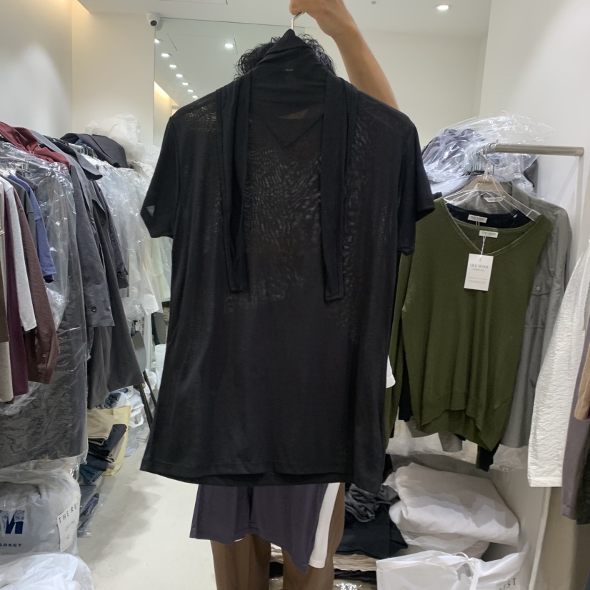 THE REST韓國代購女士新款推薦真品時尚休閑人氣熱賣T恤THE REST/UNNOEUDT恤圖色3深藍色