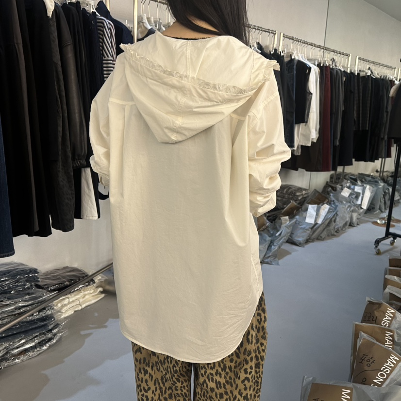 DOUBLE STANDARD/LE SMOKING/MAISONSTAFF東大門代購女裝新品休閑襯衫蕾絲衫連帽衫MAISONSTAFF襯衫/蕾絲衫