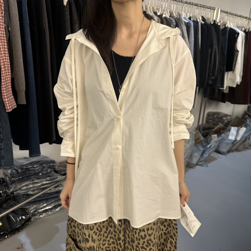 DOUBLE STANDARD/LE SMOKING/MAISONSTAFF東大門代購女裝新品休閑襯衫蕾絲衫連帽衫MAISONSTAFF襯衫/蕾絲衫圖色1