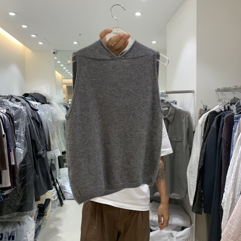 THE REST東大門實拍女士新品人氣時尚熱賣休閑推薦馬甲浣熊THE REST/UNNOEUD馬甲