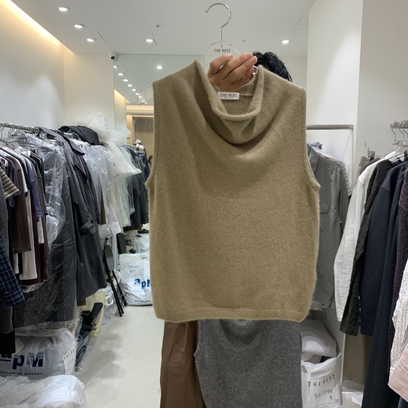 THE REST東大門實拍女士新品人氣時尚熱賣休閑推薦馬甲浣熊THE REST/UNNOEUD馬甲圖色2