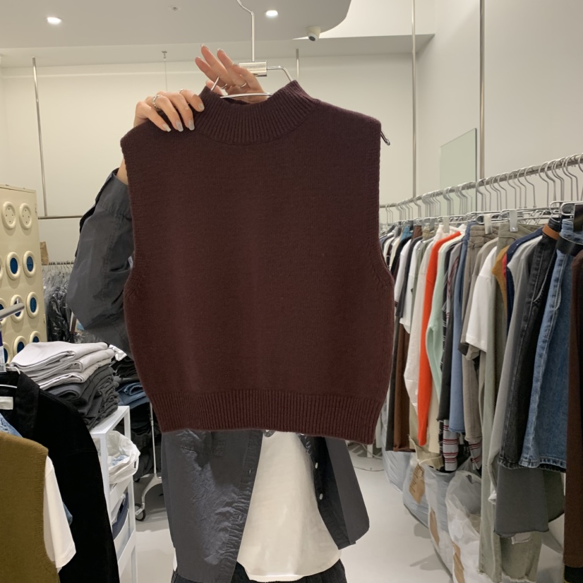 BANY ANCO東大門直郵女士新款時尚推薦吊帶背心羊毛開衩BANY ANCO吊帶/背心圖色4