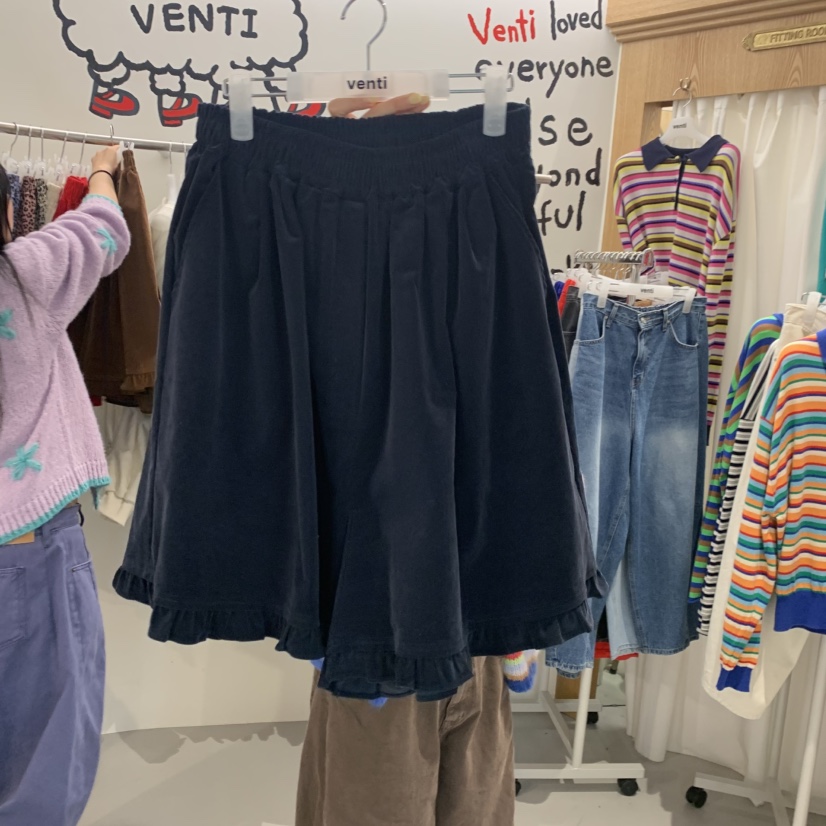 VENTI東大門實拍女裝新品真品熱賣休閑推薦人氣短褲燈芯絨VENTI短褲圖色3