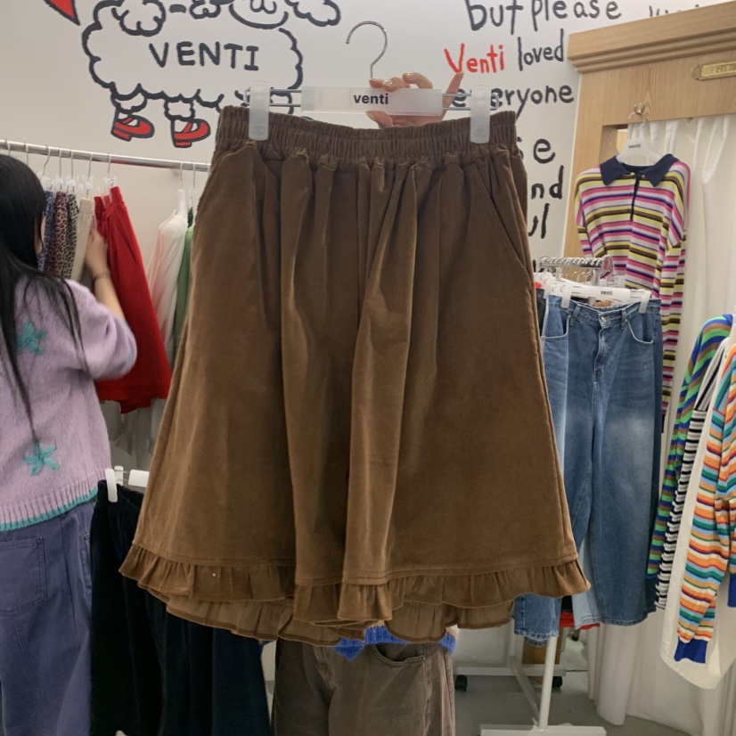 VENTI東大門實拍女裝新品真品熱賣休閑推薦人氣短褲燈芯絨VENTI短褲圖色4