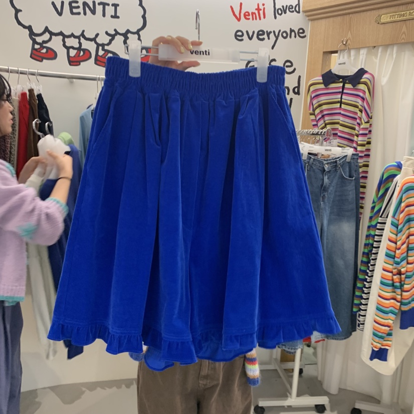 VENTI東大門實拍女裝新品真品熱賣休閑推薦人氣短褲燈芯絨VENTI短褲圖色5