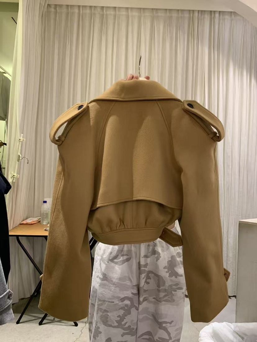 PAPERMOON東大門代購女裝新款推薦休閑時尚真品熱賣短款大衣paper moon短款大衣