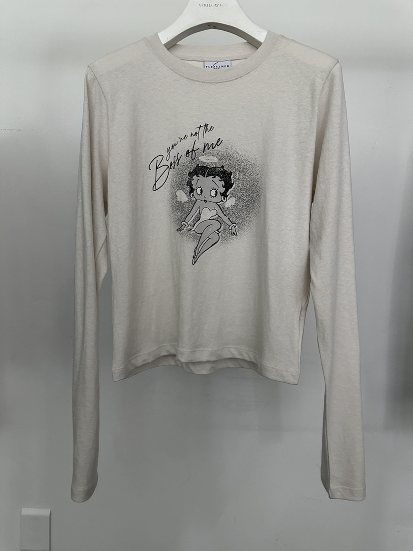 VISUAL SPACE/PAGE92/FLEISCHER韓國直郵女士新品人氣長袖T恤VISUAL SPACE/PAGE92/FLEISCHER長袖T恤圖色2