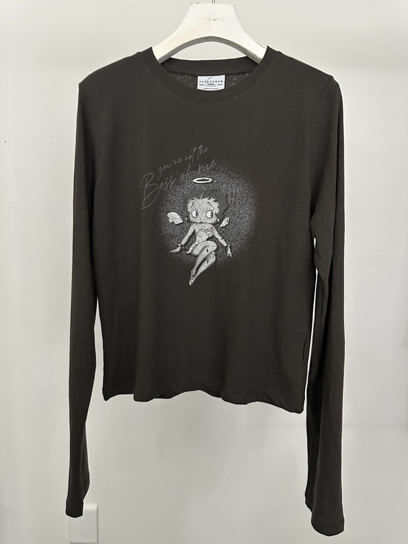 VISUAL SPACE/PAGE92/FLEISCHER韓國直郵女士新品人氣長袖T恤VISUAL SPACE/PAGE92/FLEISCHER長袖T恤圖色3
