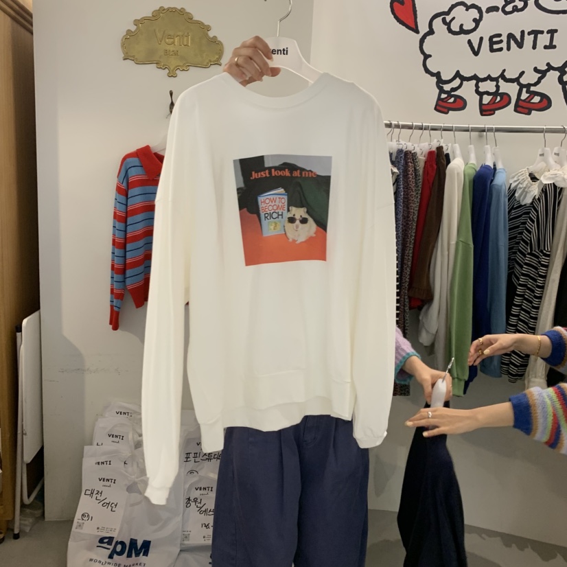 VENTI東大門代購女士新品時尚人氣推薦休閑真品熱賣衛衣VENTI衛衣圖色3
