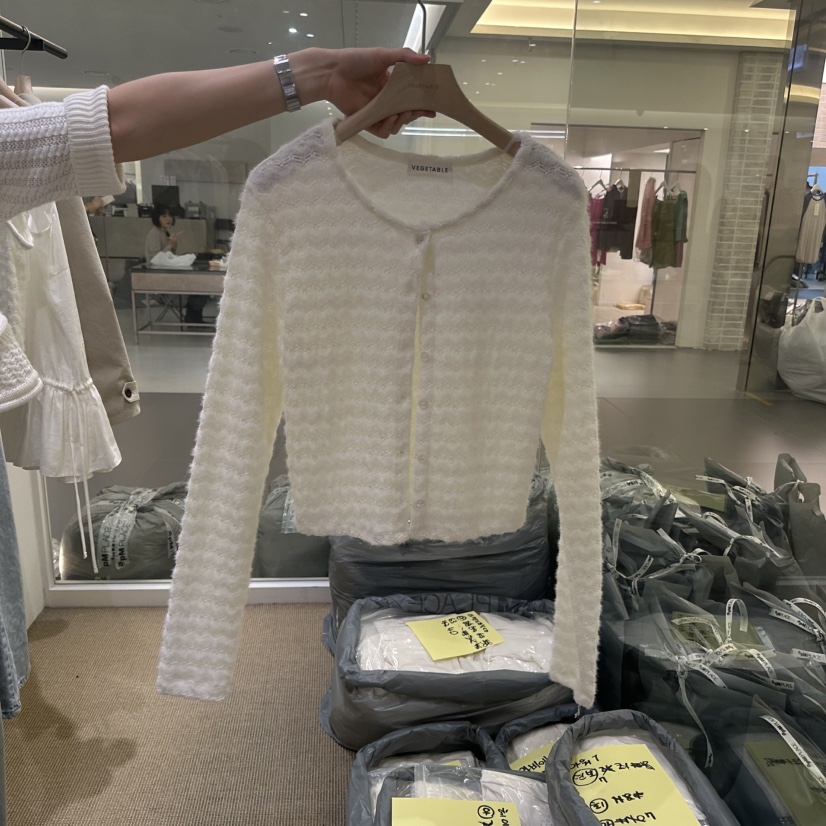 VEGETABLE東大門直郵女裝新品推薦休閑時尚熱賣真品人氣開衫VEGETABLE開衫圖色1