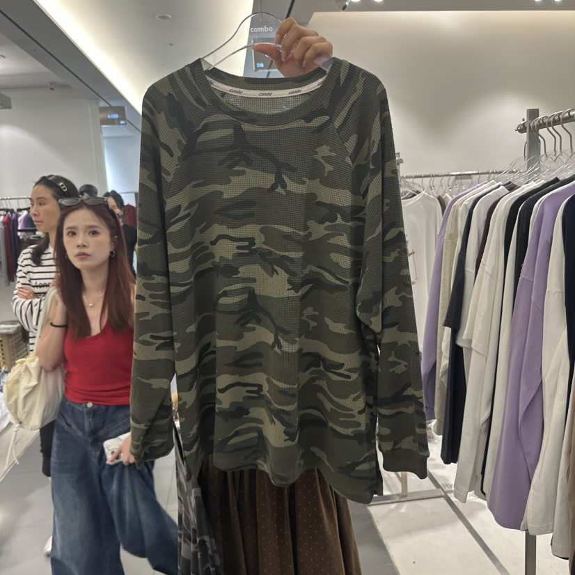 COMBO東大門直郵女裝新品人氣時尚熱賣休閑推薦真品長袖T恤COM_BO長袖T恤圖色1