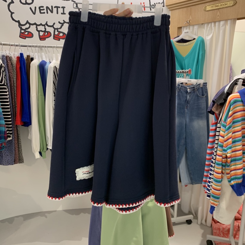 VENTI東大門實拍女士新品人氣真品熱賣時尚推薦休閑短褲刺繡VENTI短褲圖色3