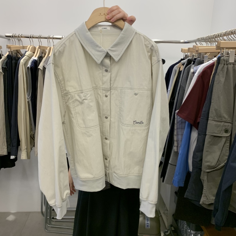 TAN&amp;COMO韓國代購女士新款時尚真品推薦休閑襯衫蕾絲衫tan-COMO襯衫/蕾絲衫圖色1