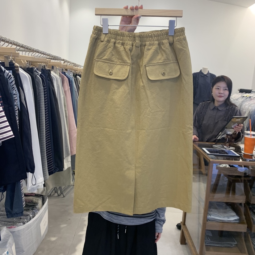 TAN&amp;COMO韓國直郵女裝新款真品時尚休閑半身裙中短裙tan-COMO半身裙/中短裙