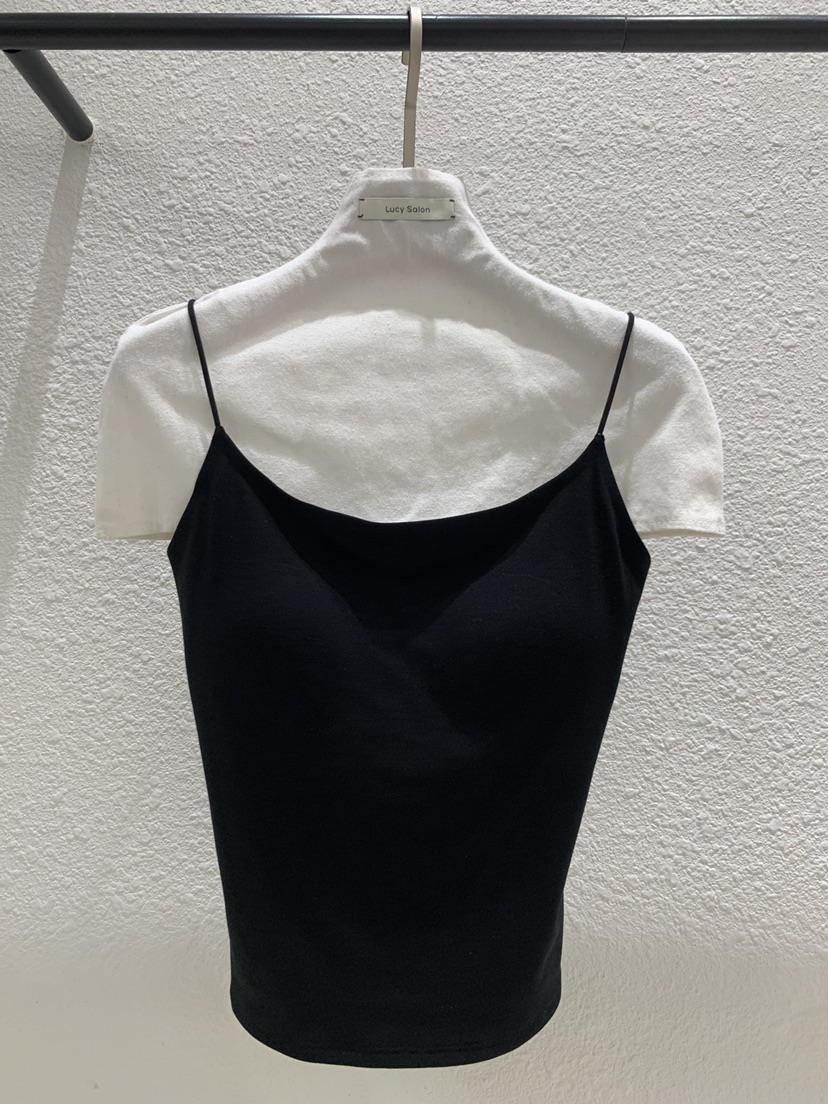LUCY SALON韓國直郵女裝新款職業休閑真品推薦吊帶背心無袖LUCY SALON吊帶/背心圖色3黑色