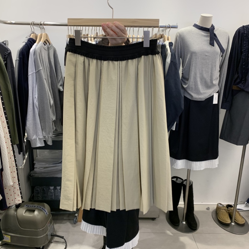 TAN&amp;COMO韓國直郵女士新品人氣休閑時尚半身裙中短裙tan-COMO半身裙/中短裙