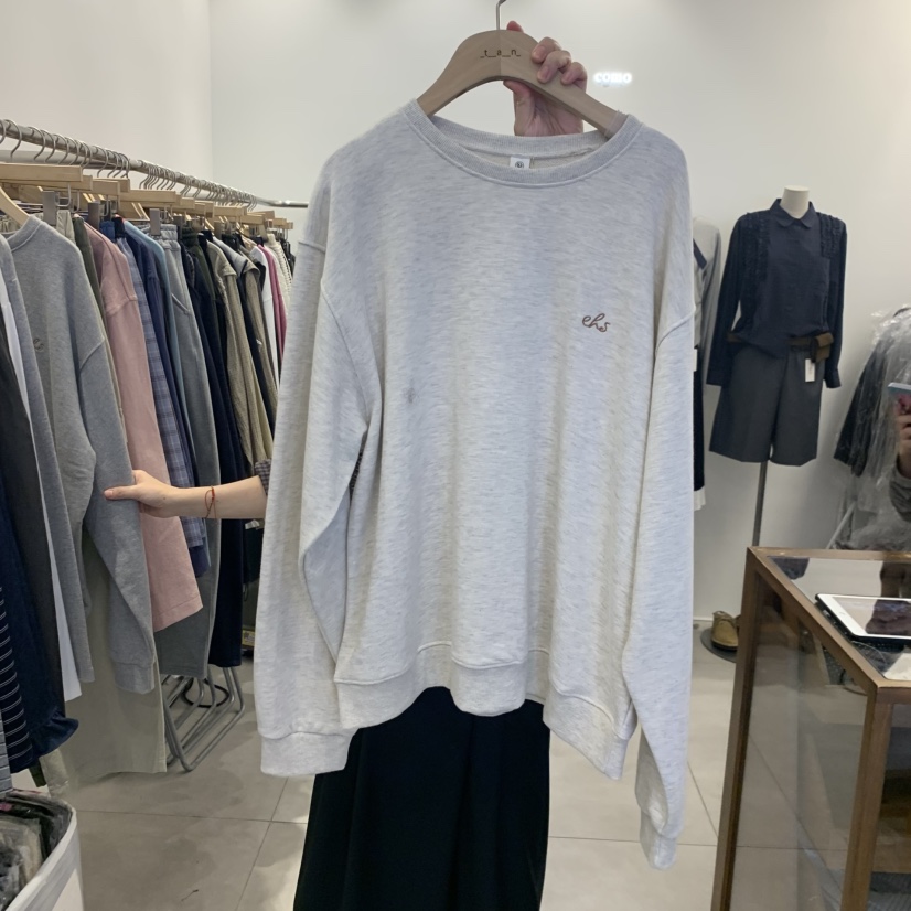 TAN&amp;COMO東大門實拍女裝新品職業真品人氣時尚熱賣衛衣tan-COMO衛衣圖色1白灰