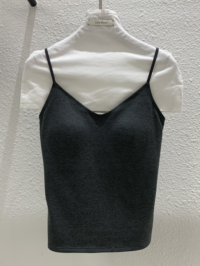 LUCY SALON韓國代購女裝新品時尚熱賣人氣職業推薦吊帶背心LUCY SALON吊帶/背心圖色2墨色