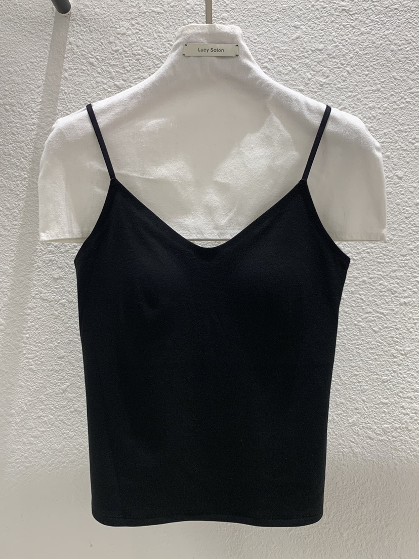 LUCY SALON韓國代購女裝新品時尚熱賣人氣職業推薦吊帶背心LUCY SALON吊帶/背心圖色3黑色
